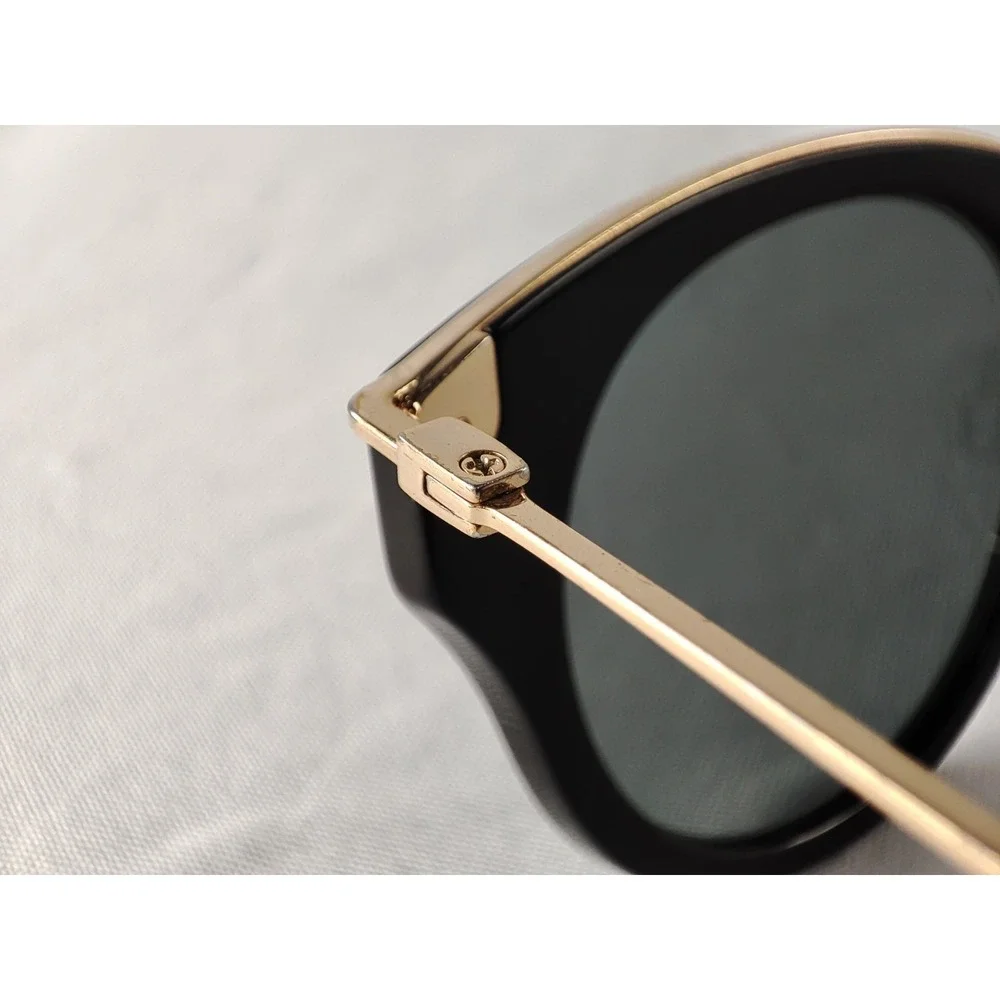 Warby Parker Hadley 3100 Jet Black Gold Italy Eyeglass Frames 47-21-140 - Picture 7 of 12
